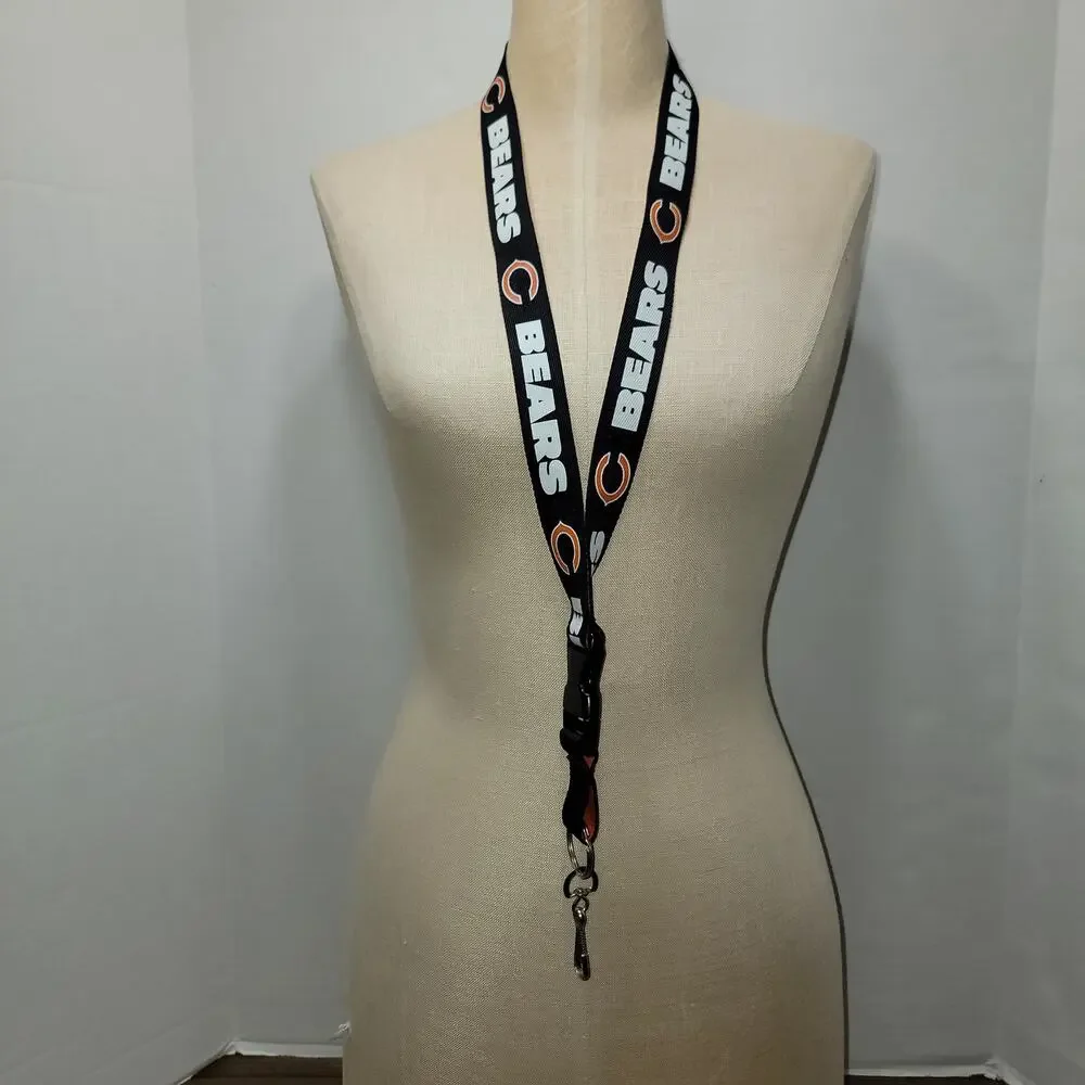 Chicago Bears Reversable Lanyard w/ Removable Clip - NWOT